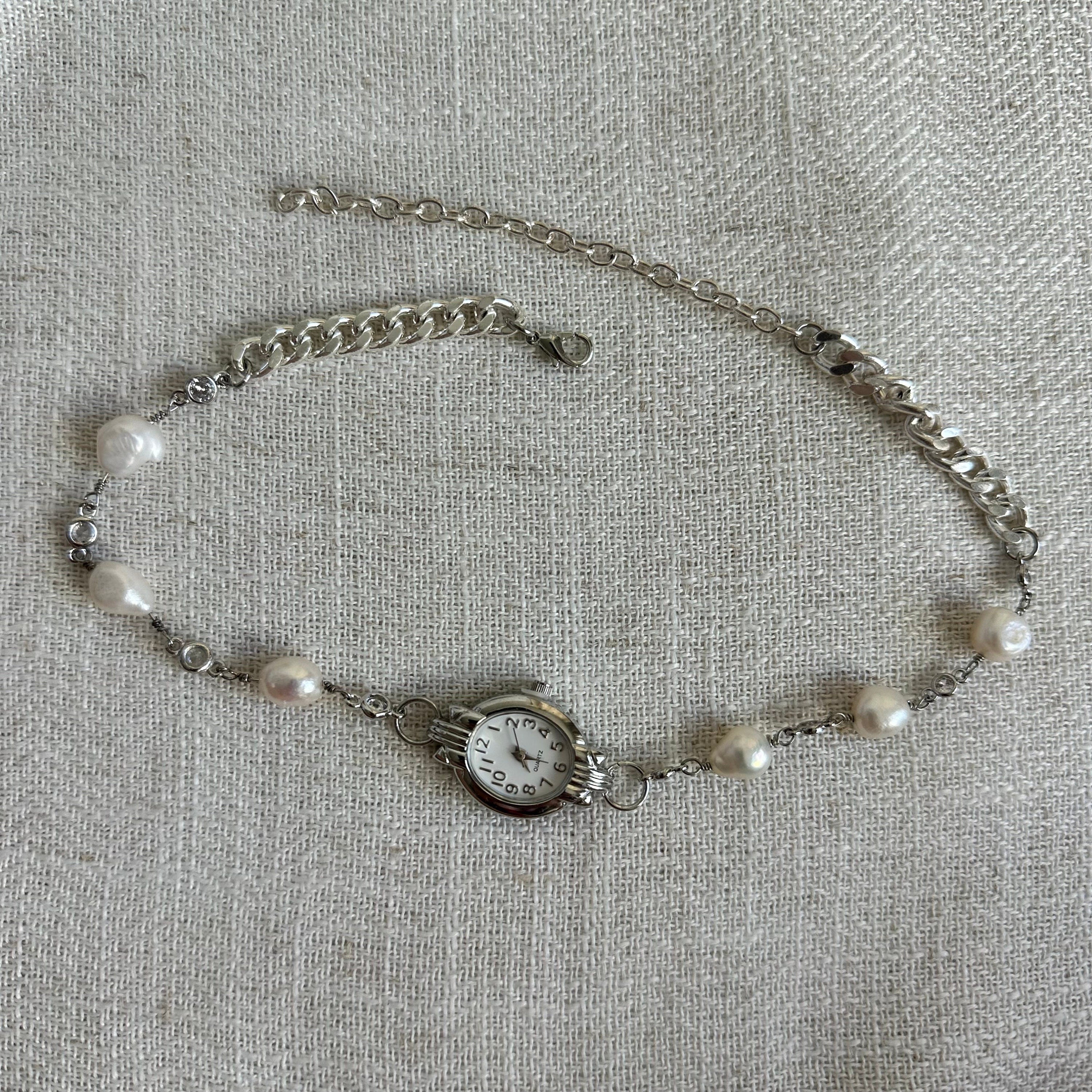 Freshwater Pearl Watch Choker Necklace