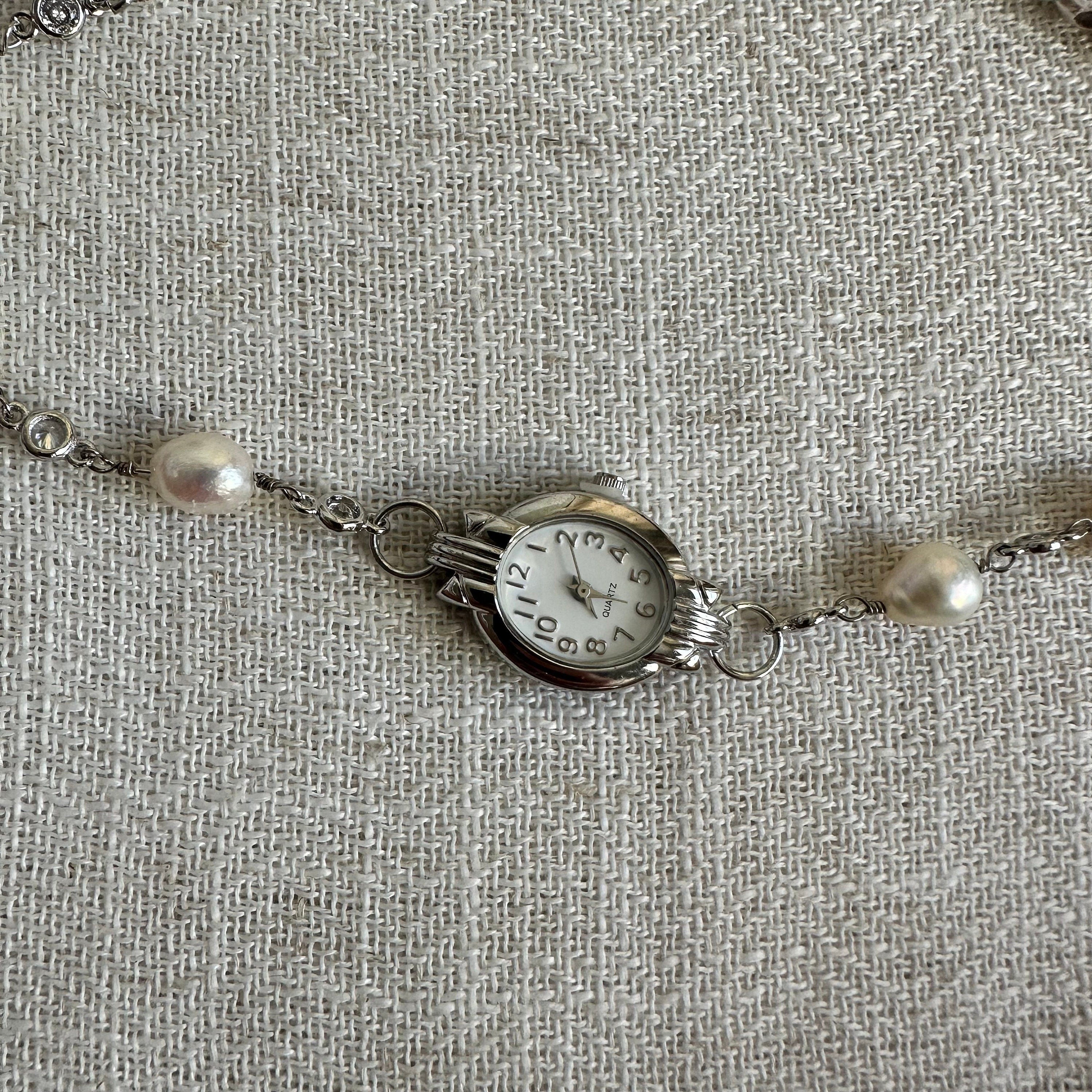 Freshwater Pearl Watch Choker Necklace