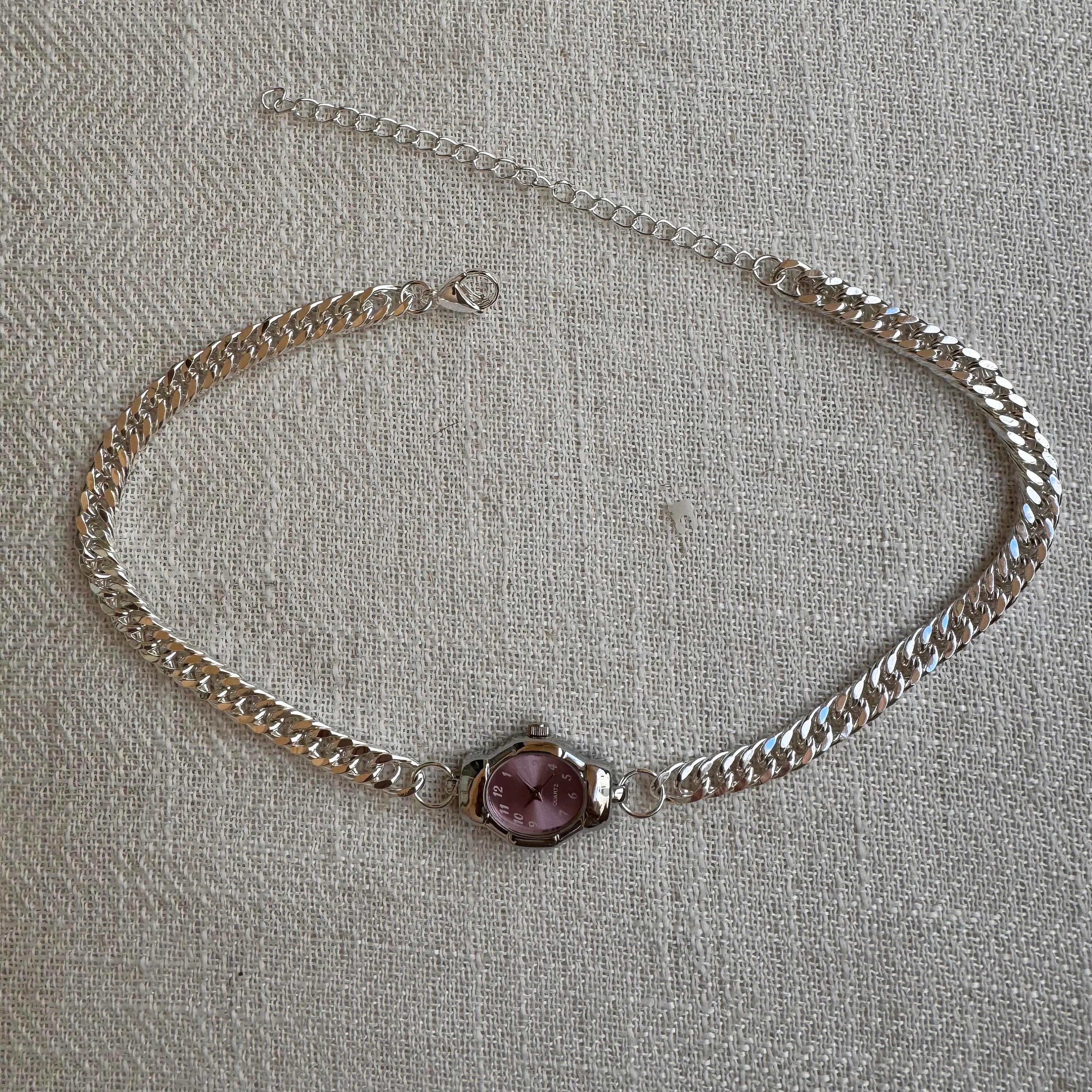 Watch Choker Necklace