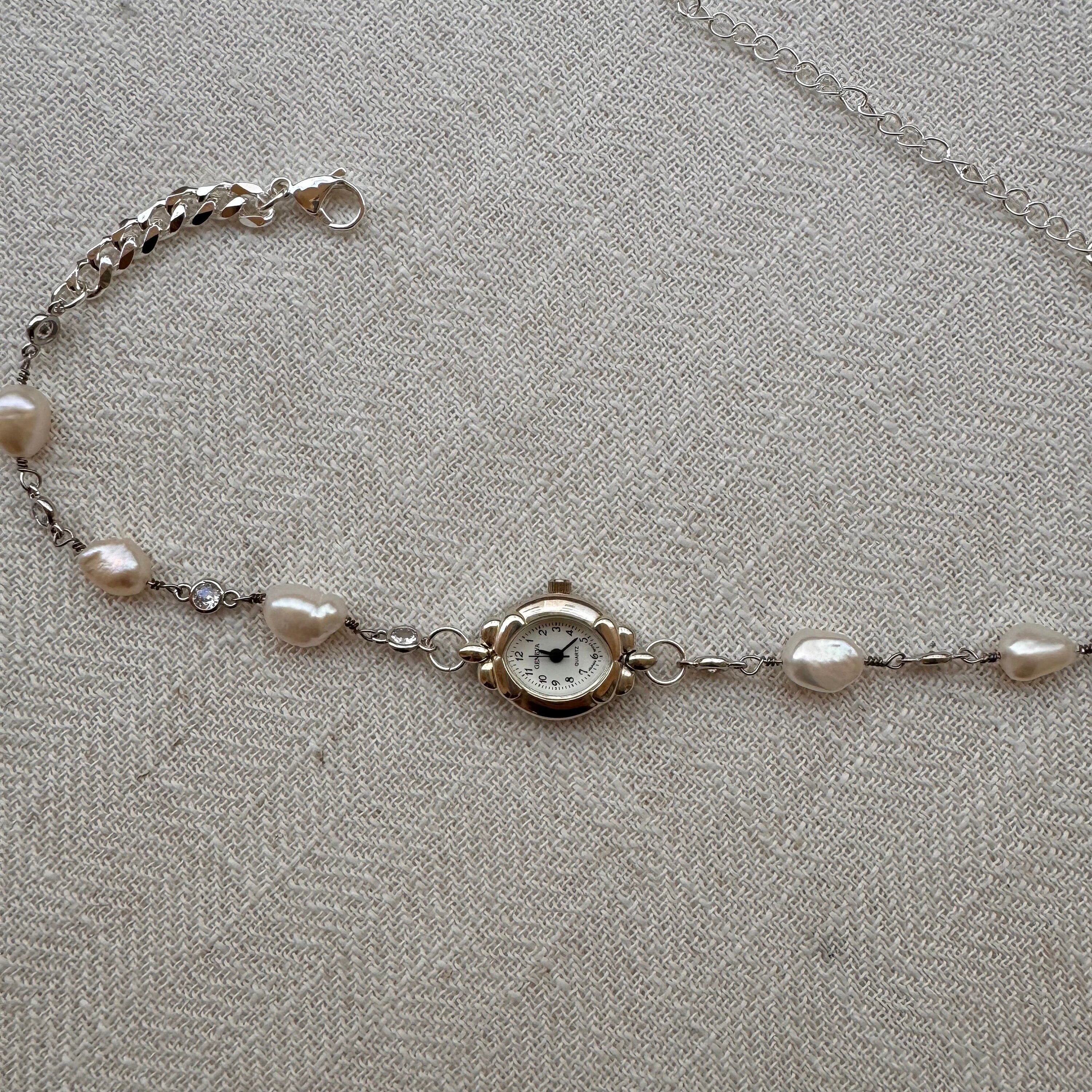 Freshwater Pearl Watch Choker Necklace