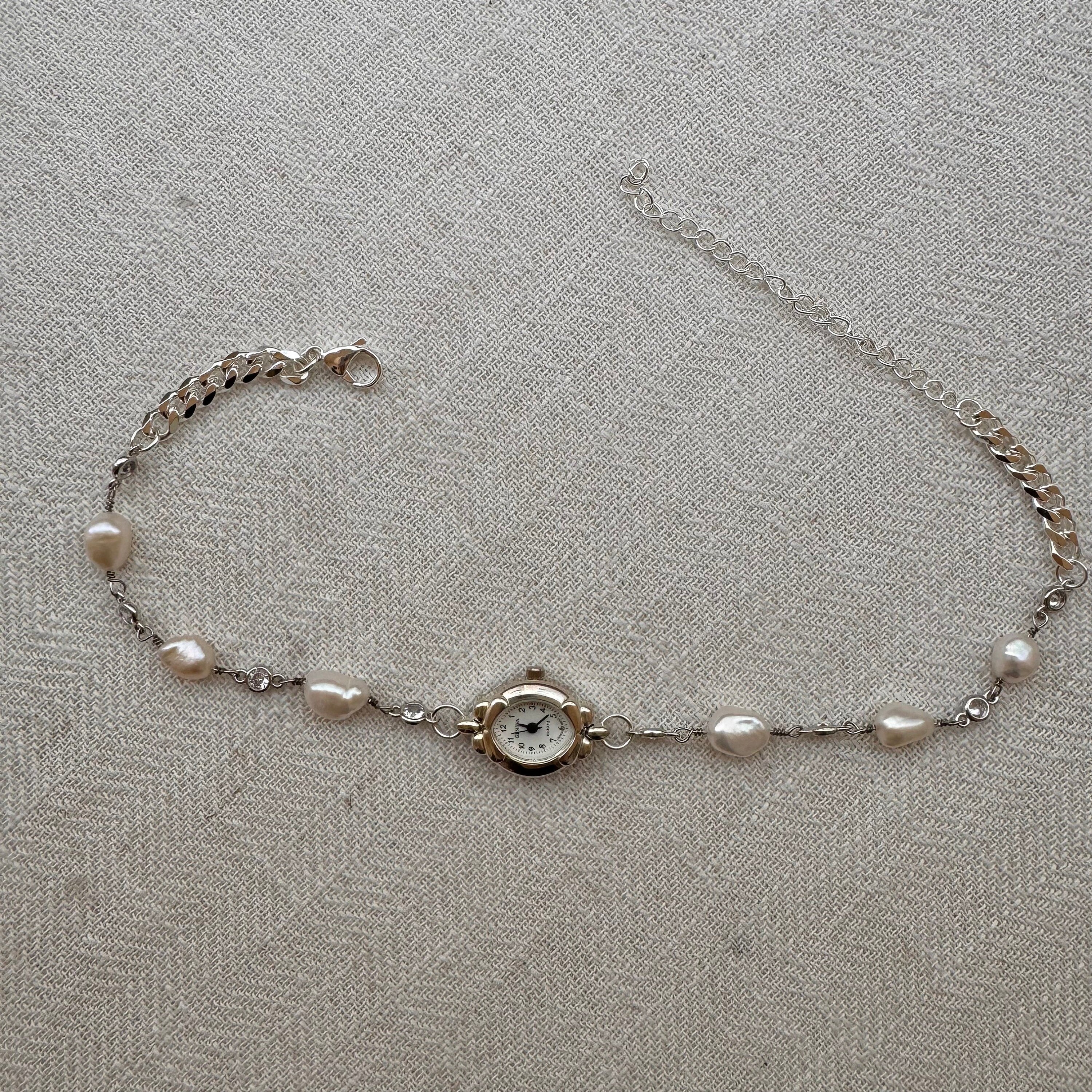 Freshwater Pearl Watch Choker Necklace