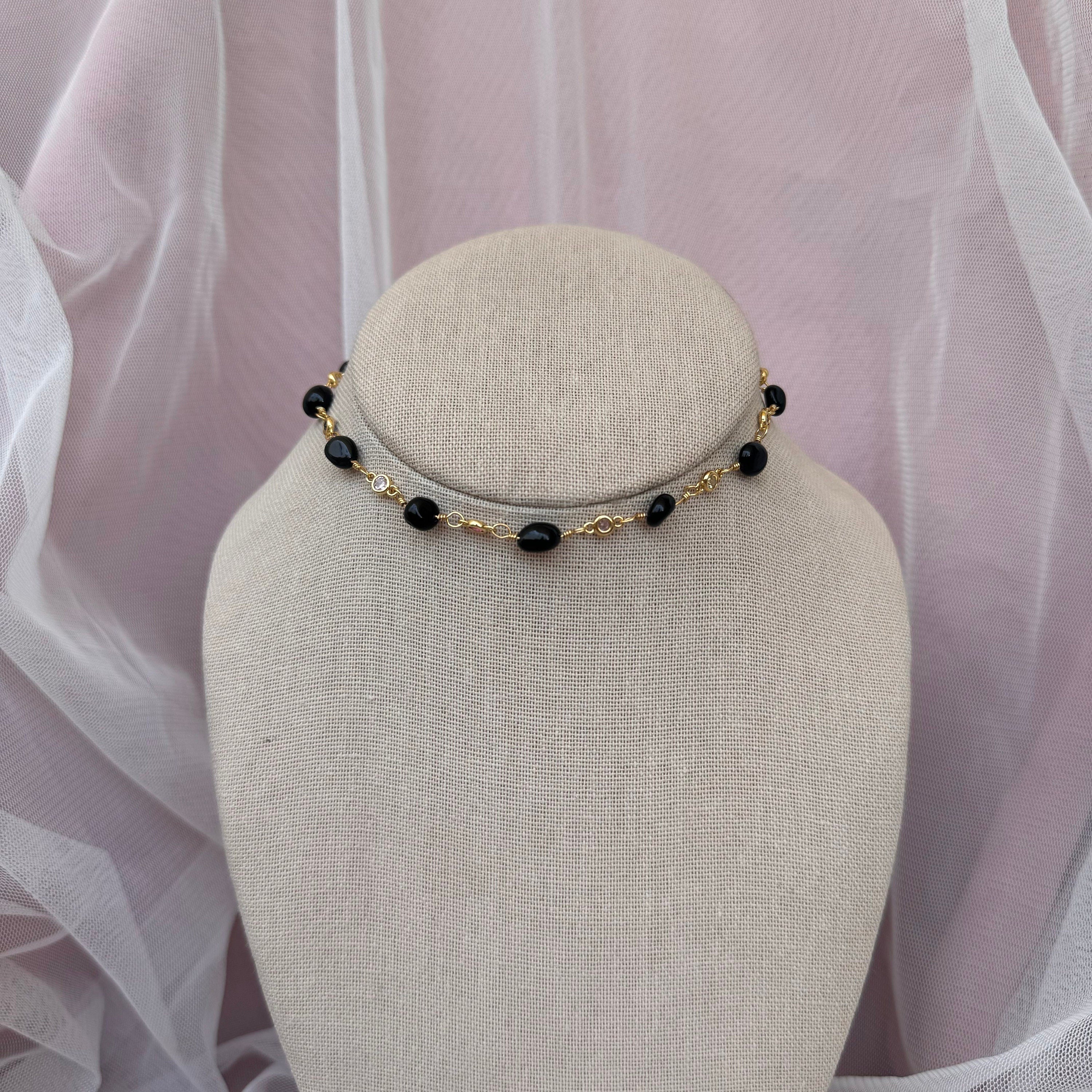 Onyx Choker Necklace