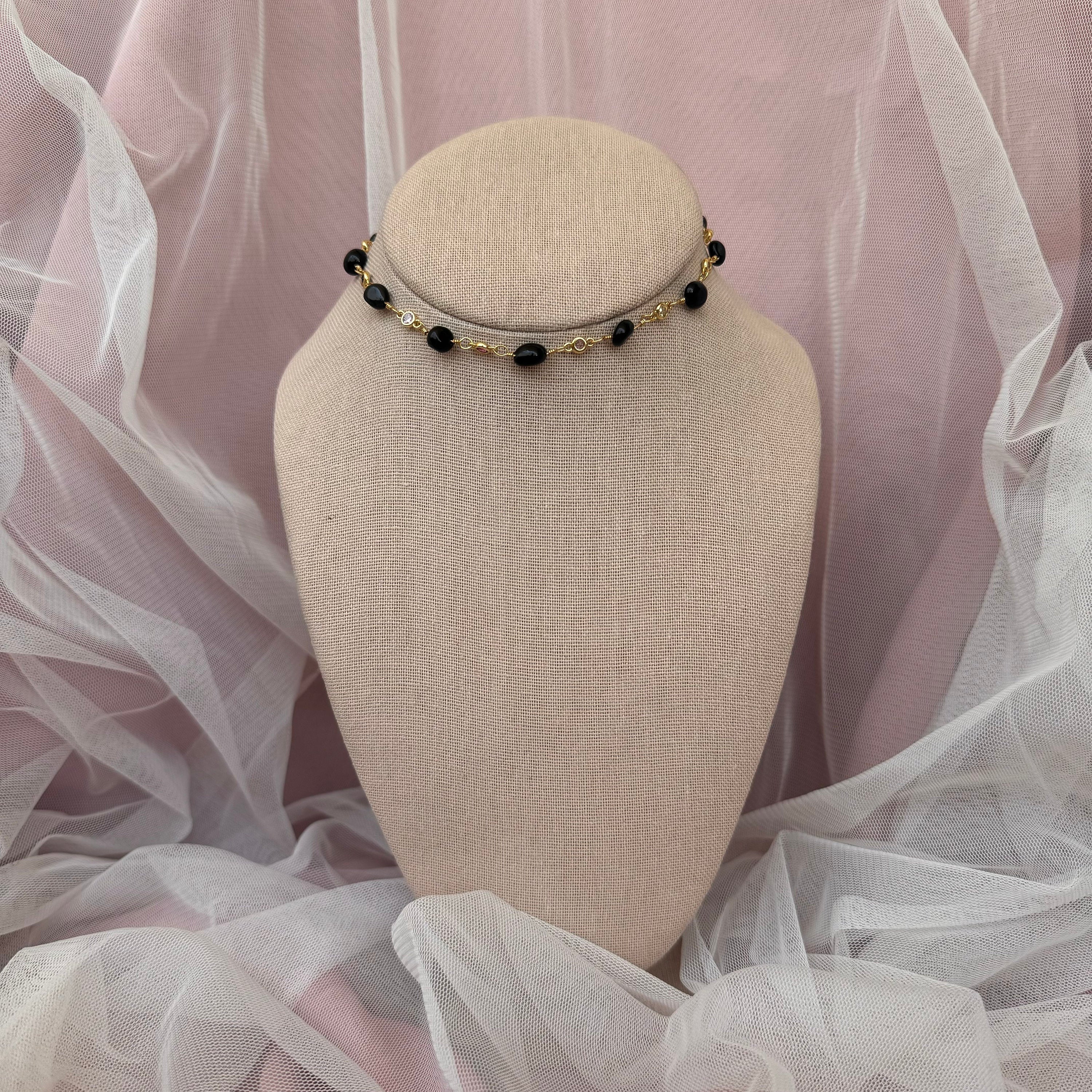 Onyx Choker Necklace