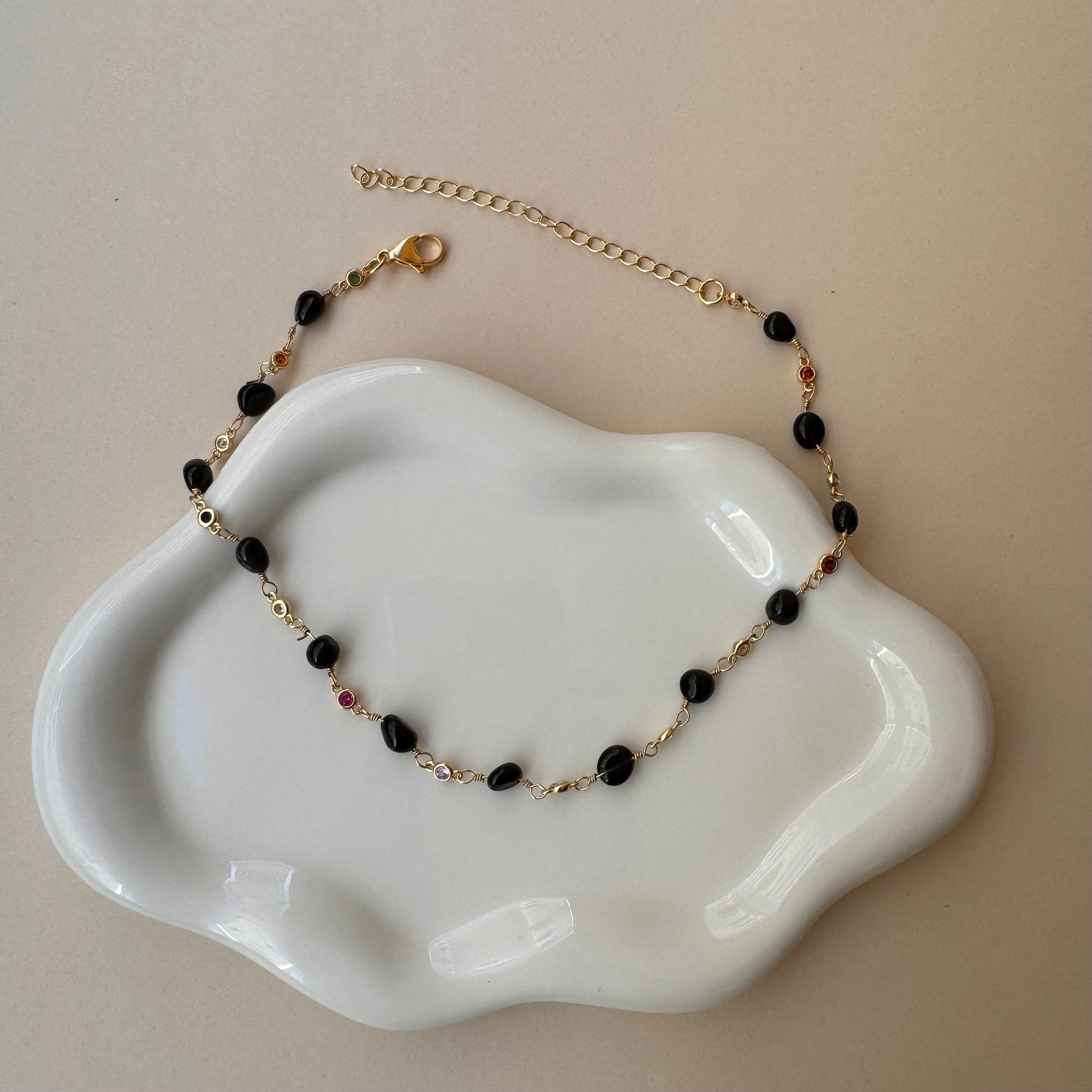 Onyx Choker Necklace