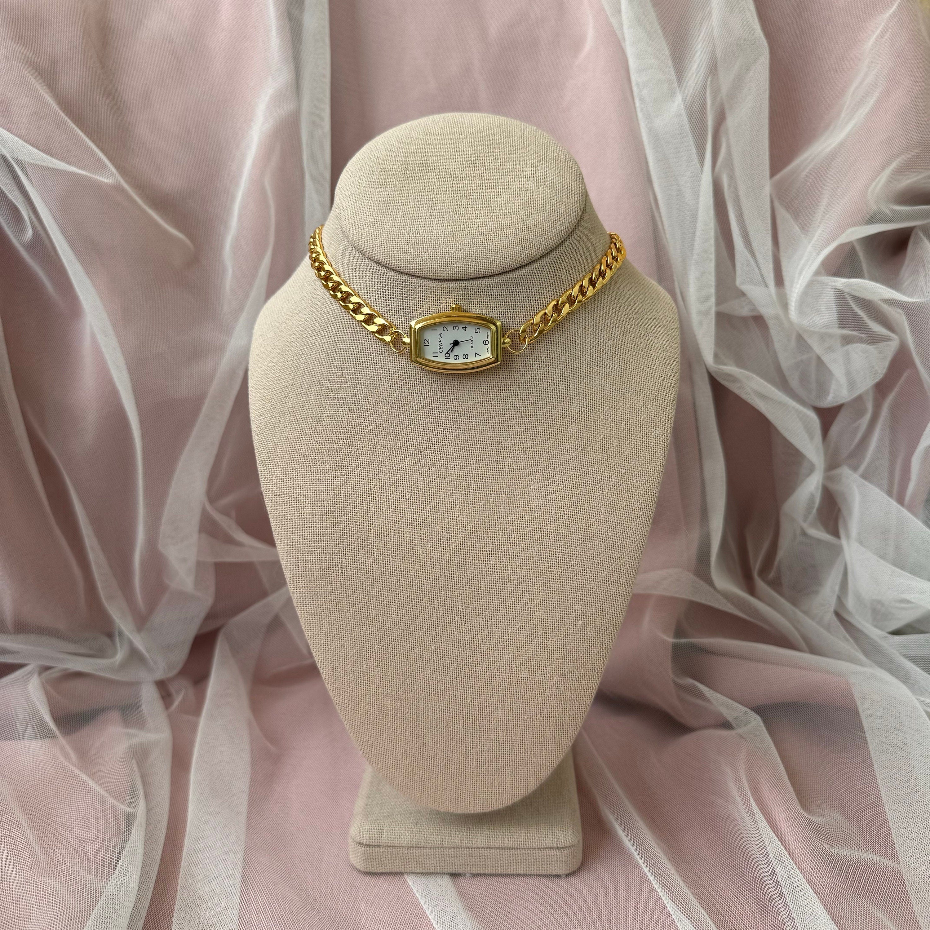 Watch Choker Necklace