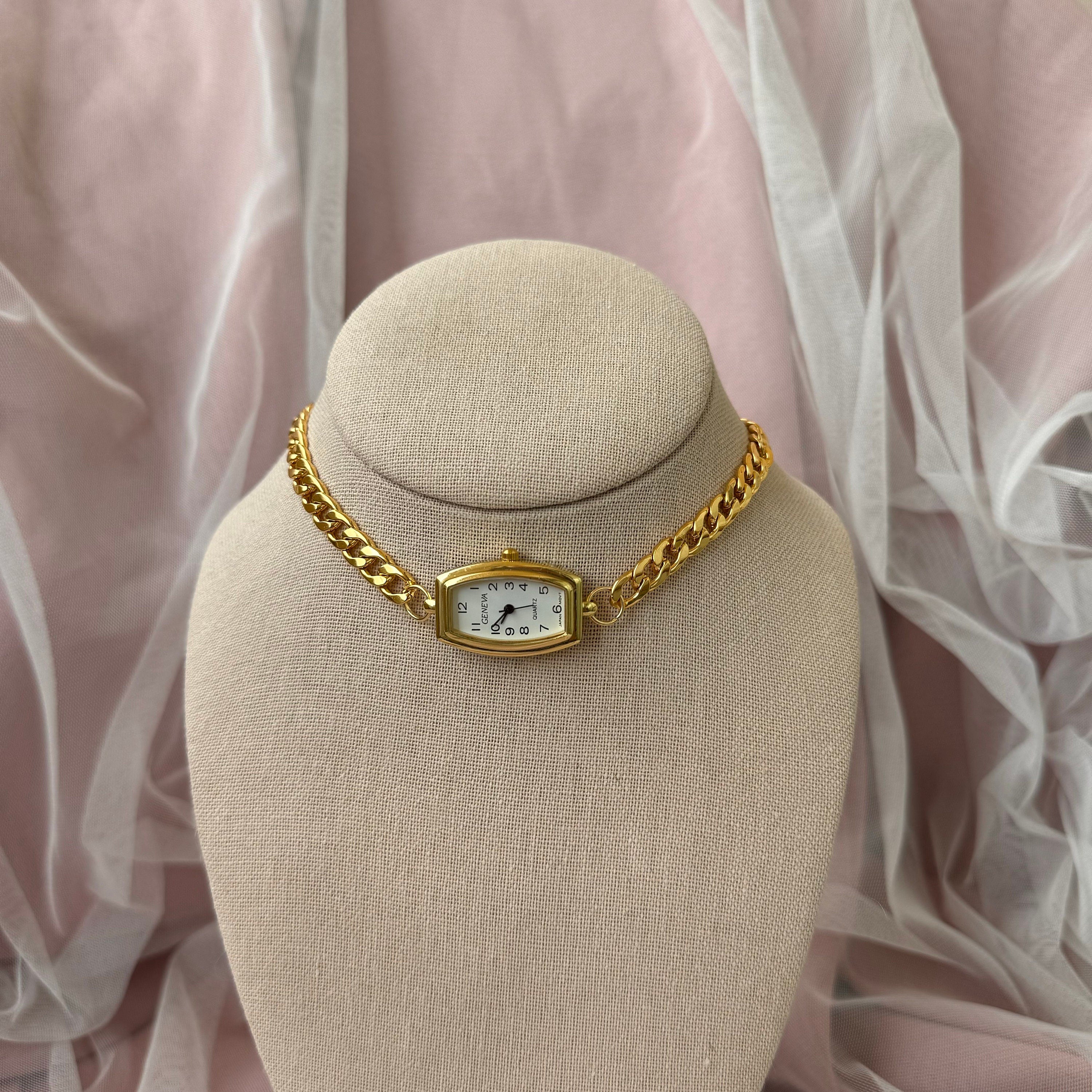 Watch Choker Necklace