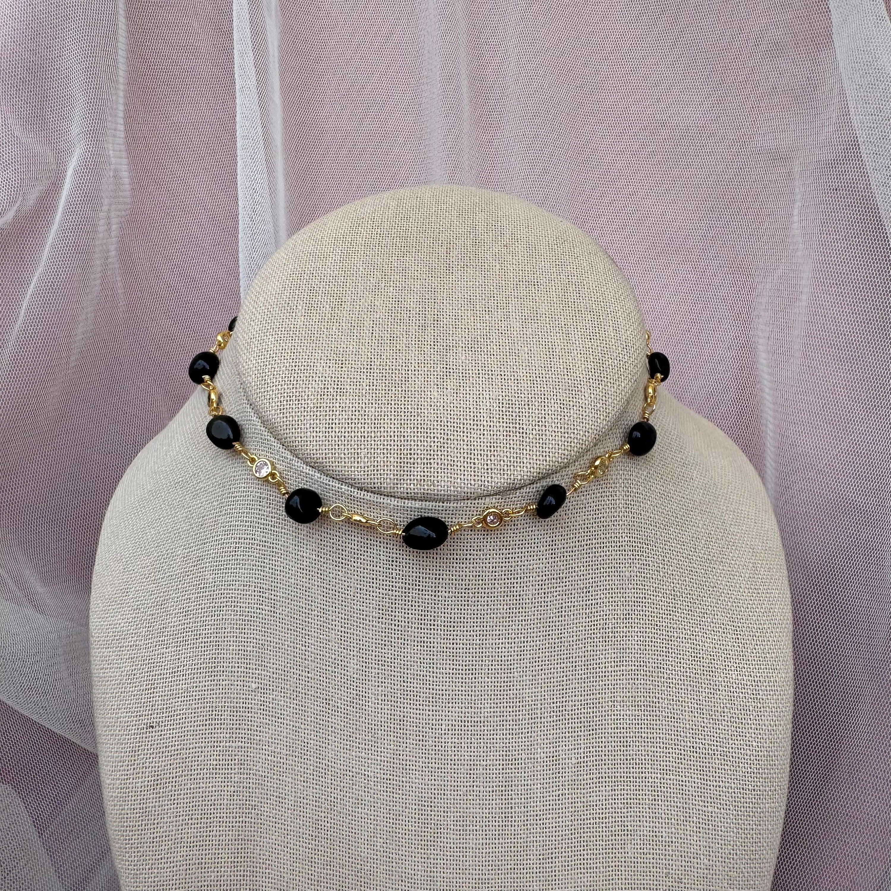 Onyx Choker Necklace