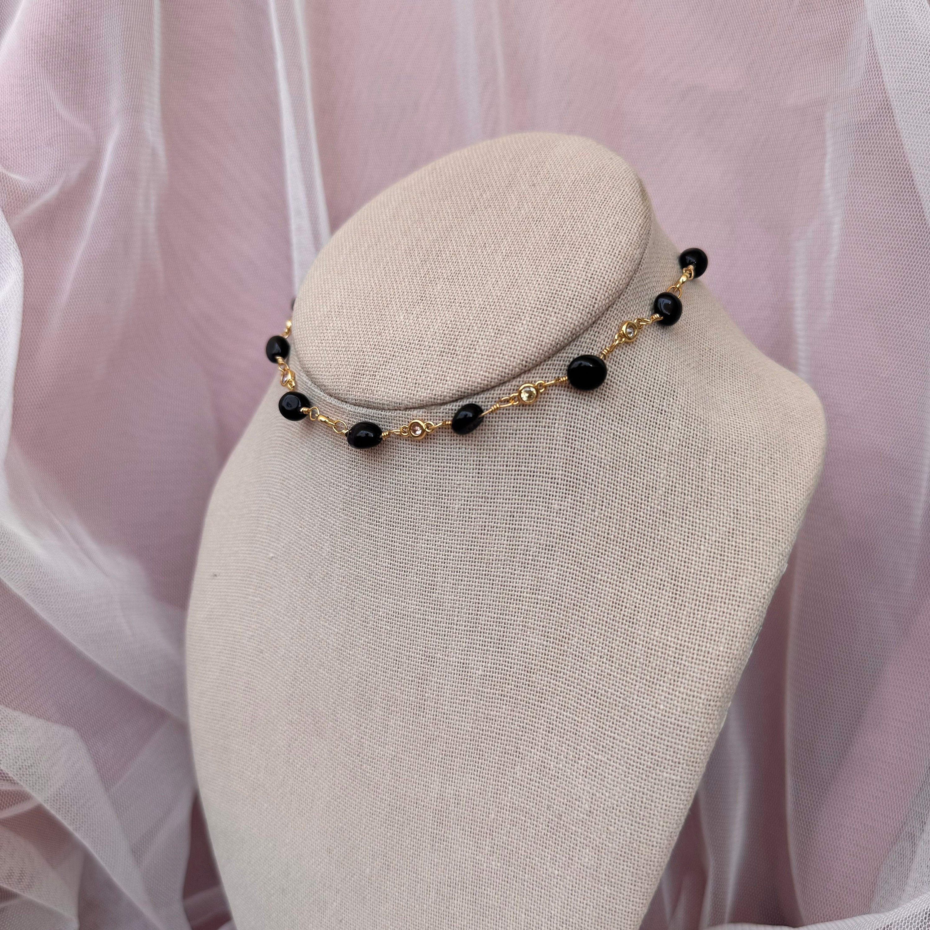 Onyx Choker Necklace