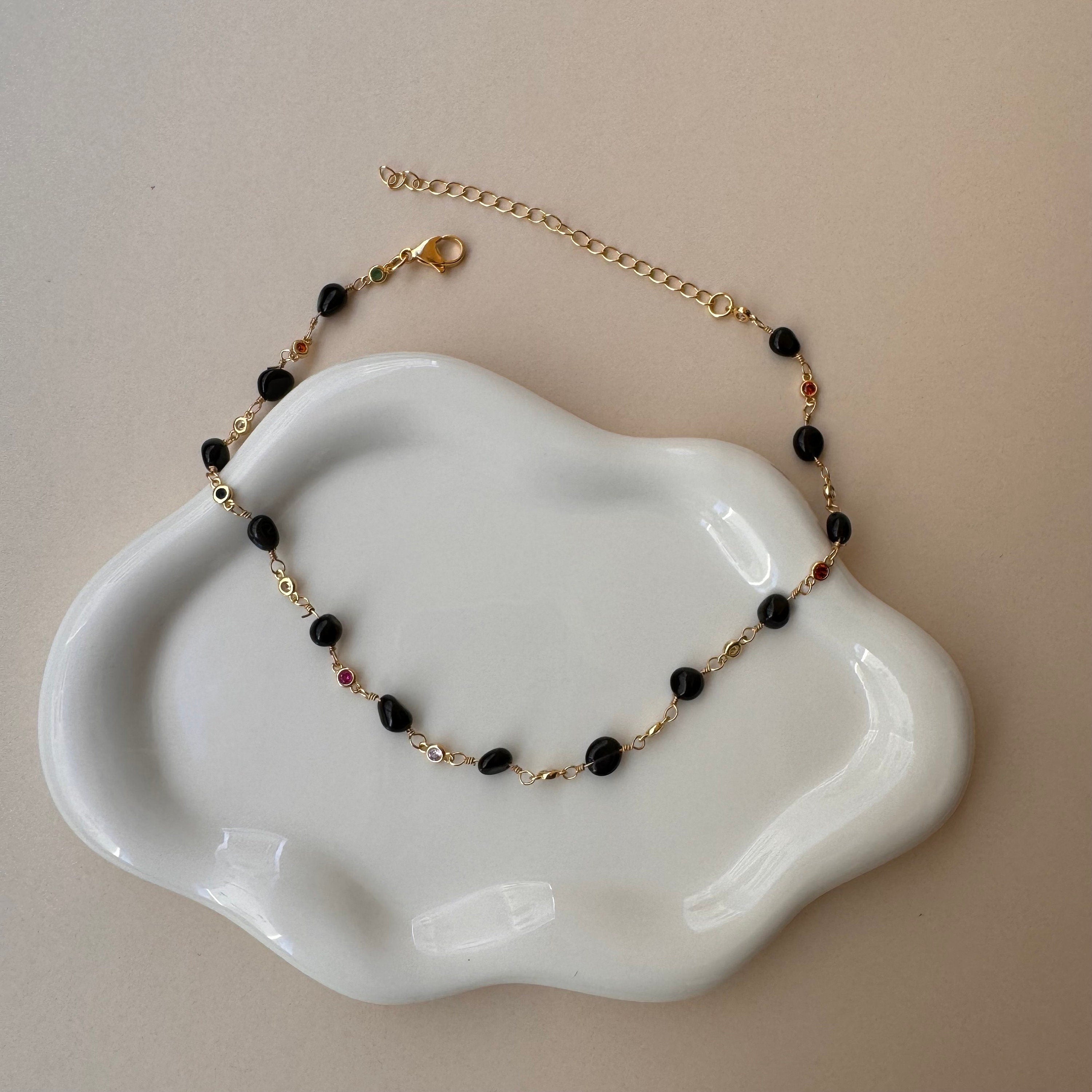 Onyx Choker Necklace