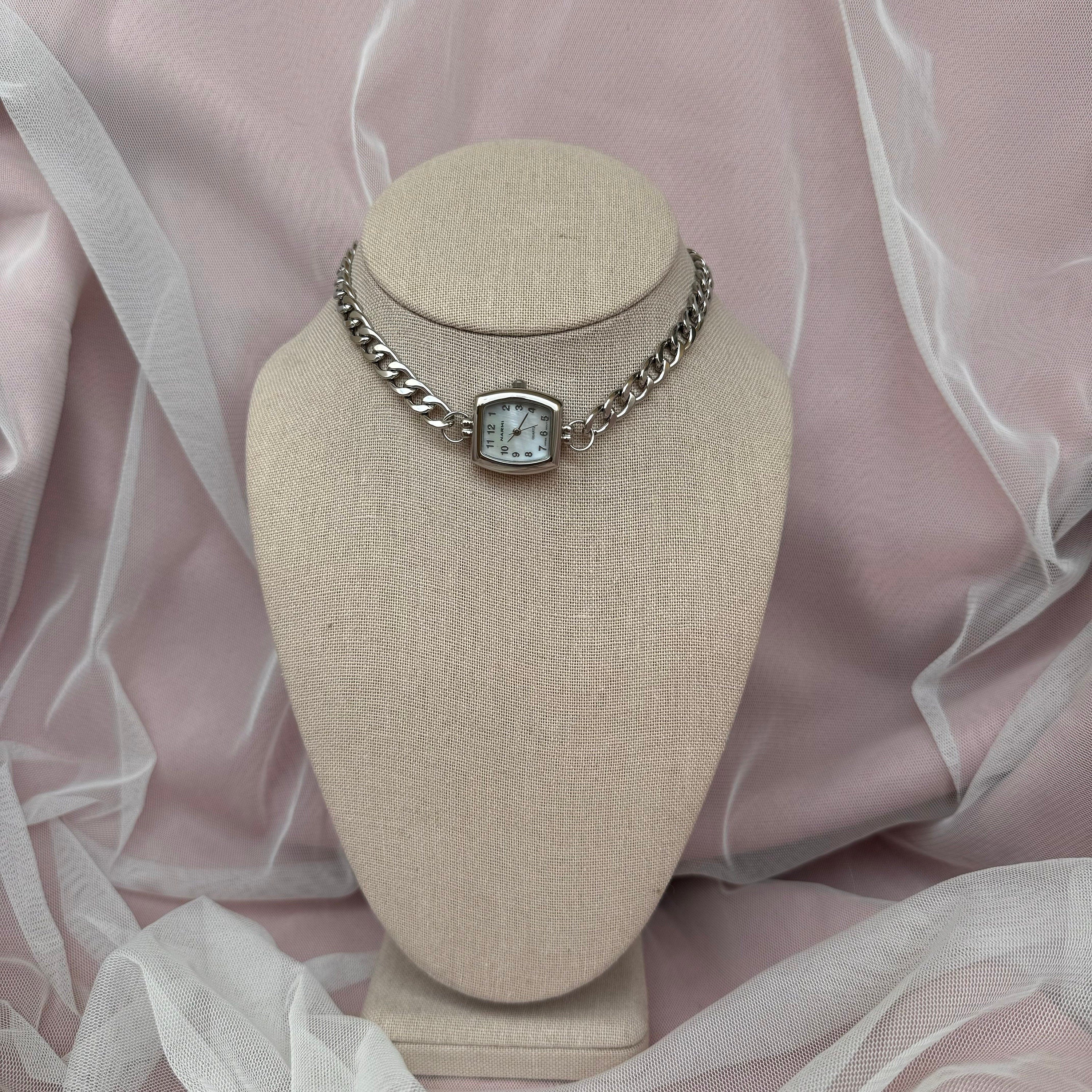 Watch Choker Necklace