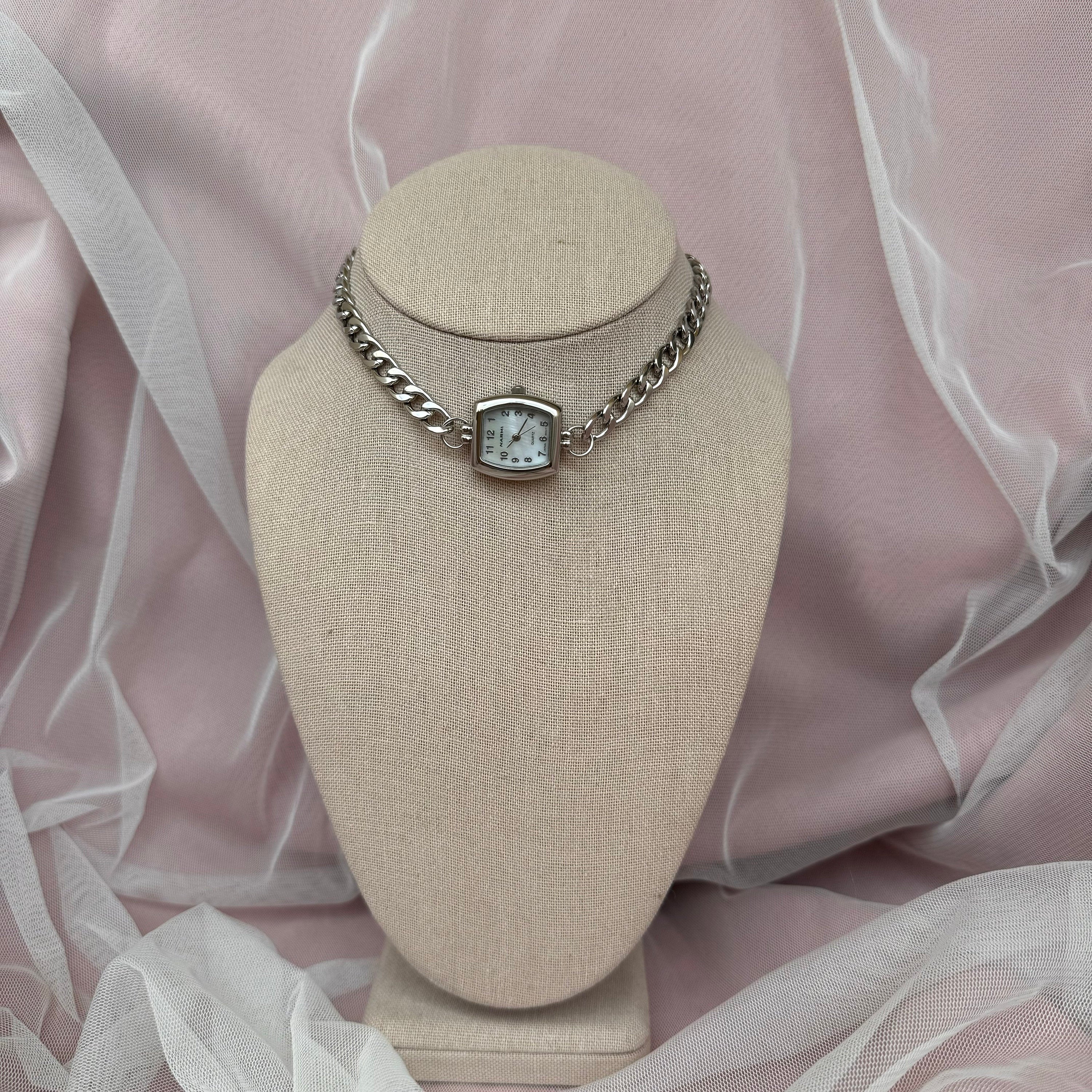Watch Choker Necklace