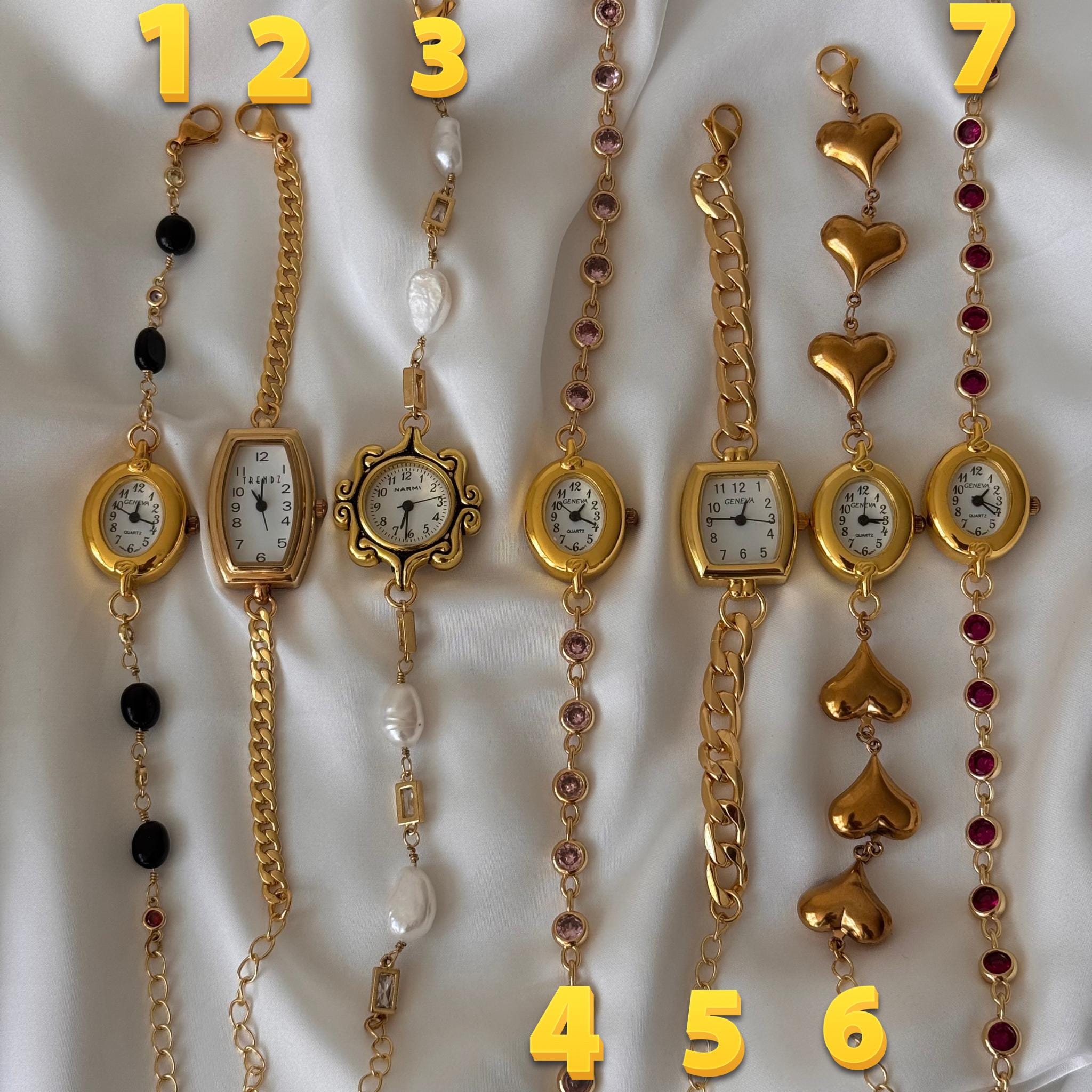 Gold Watch Bracelet Collection — 7 Styles