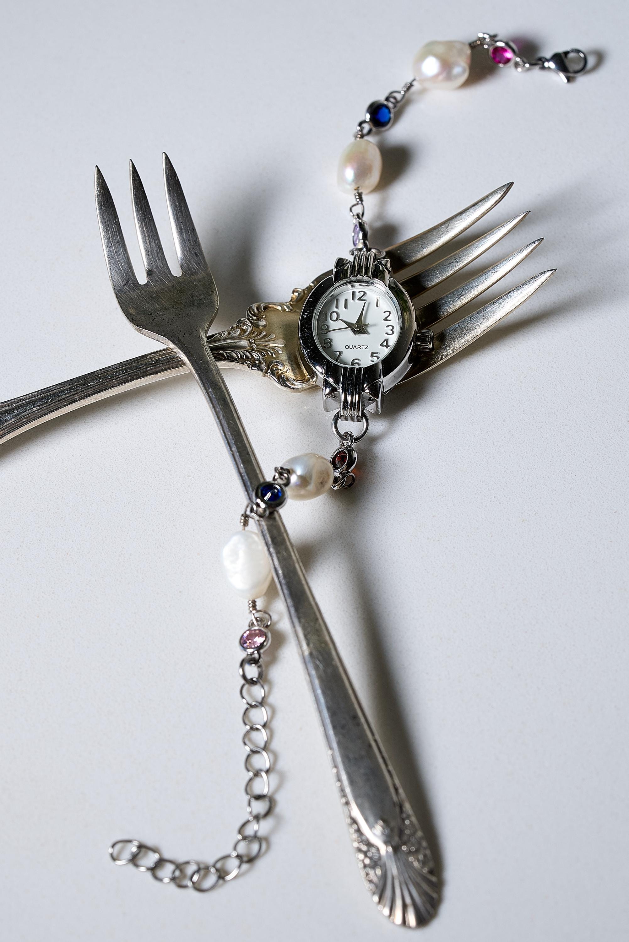 Handmade Pearl Watch Bracelet – Elegant & Unique Jewelry for Women
