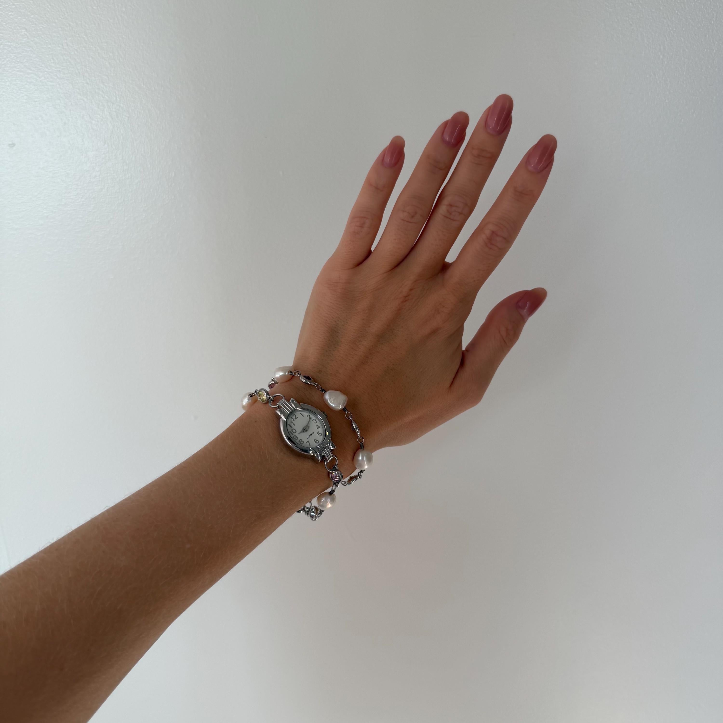 Handmade Pearl Watch Bracelet – Elegant & Unique Jewelry for Women